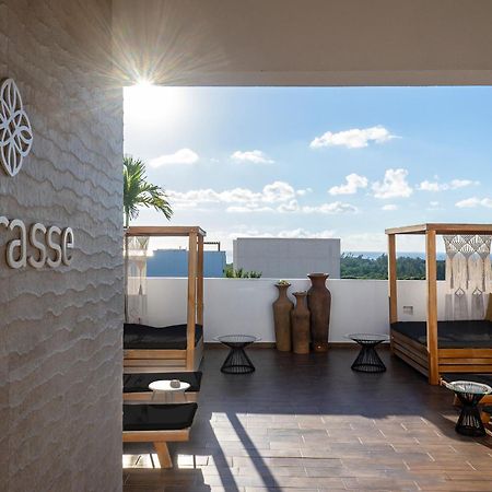 Terrasse Hotel Playa Del Carmen Bagian luar foto