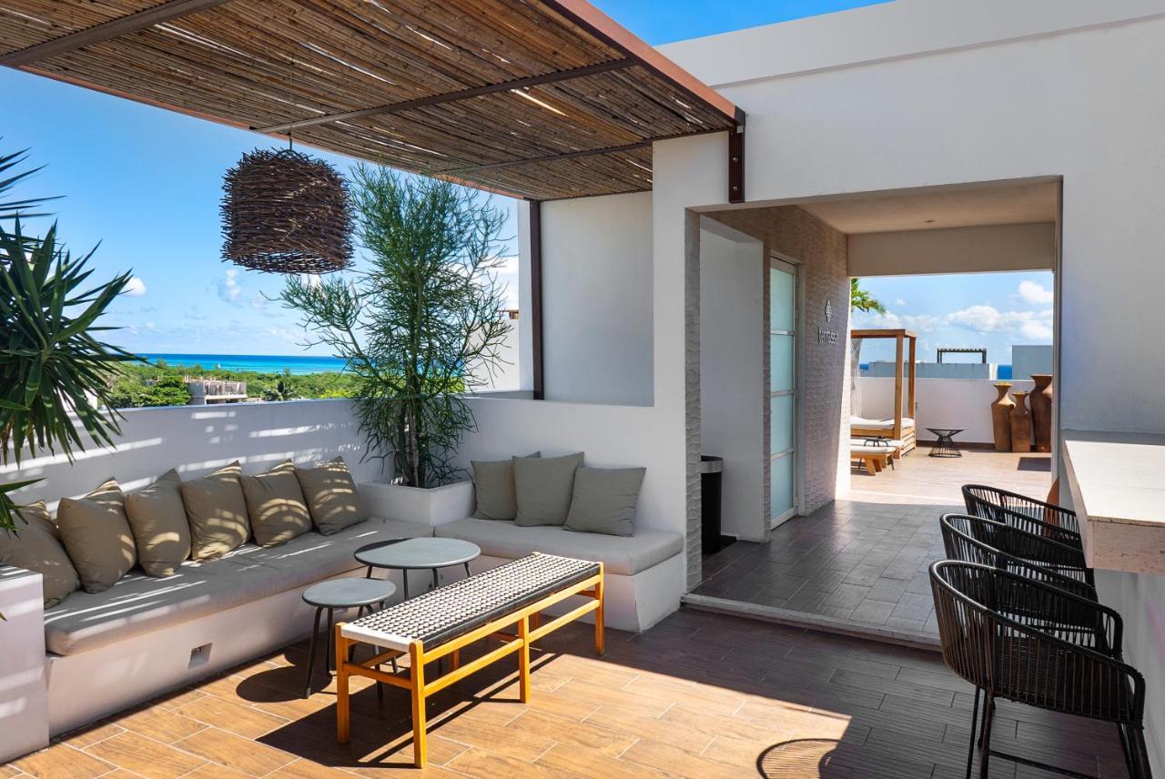 Terrasse Hotel Playa Del Carmen Bagian luar foto